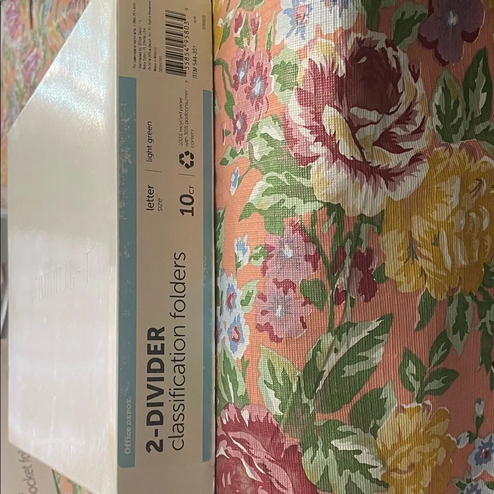 Office Depot Light Green Classification Folders